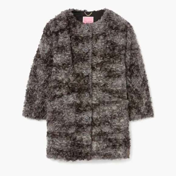 Kate Spade Faux Fur Sugarcoat Topper - Picture 5 of 9